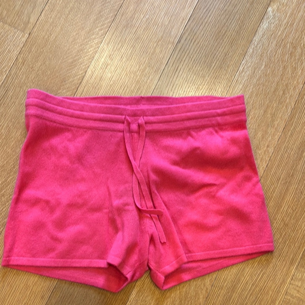 Pink cashmere  Drawstring Shorts